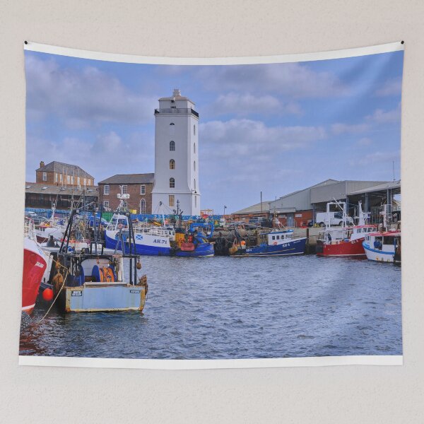 Item preview, Colourful Fishing Boats at North Shields Fish Quay designed and sold by Violaman.