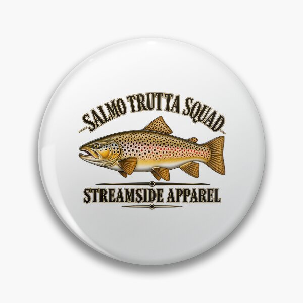 Item preview, Gold Outline Salmo Trutta Squad Brown Trout designed and sold by NobleCast .