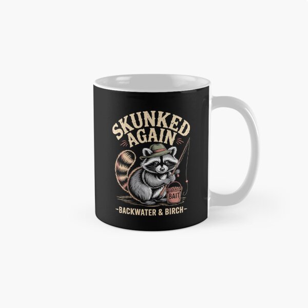 Item preview, Skunked Again Funny Skunk Fishing designed and sold by ZACK ART.