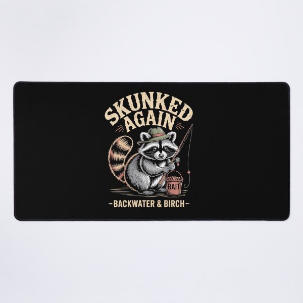 Item preview, Skunked Again Funny Skunk Fishing designed and sold by ZACK ART.