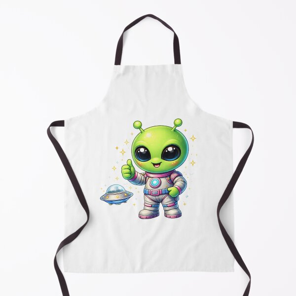 Item preview, Cute Alien Astronaut With UFO Space Explorer Design. designed and sold by The-T-In-Retro.