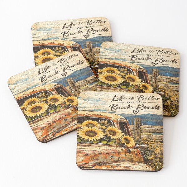 Item preview, Vintage Truck on Backroads designed and sold by CyndiEpps.