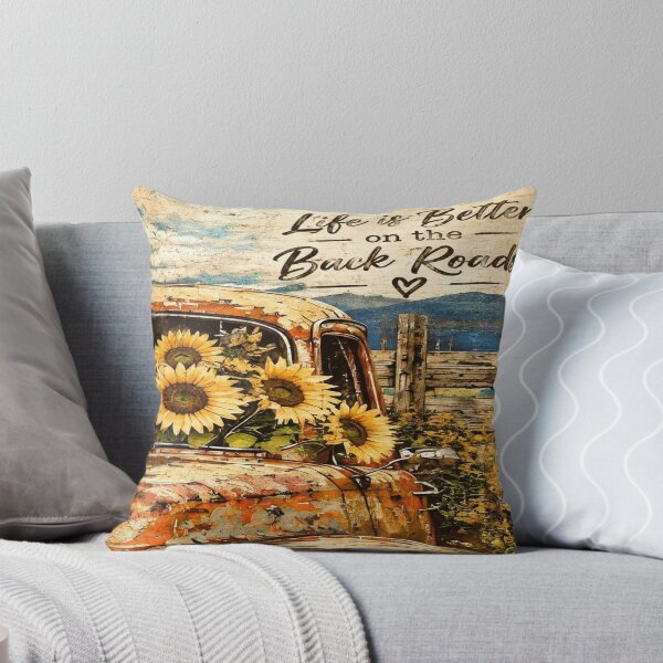 Item preview, Vintage Truck on Backroads designed and sold by CyndiEpps.