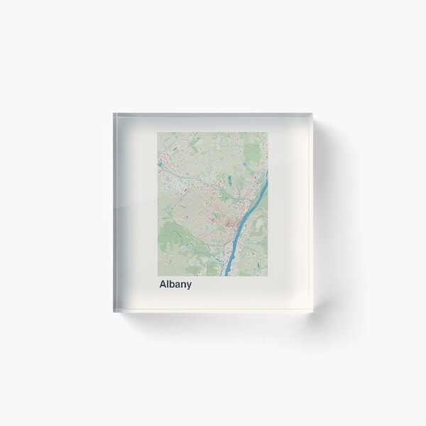 Item preview, Albany Minimalistic Map Art designed and sold by MapsNerd.
