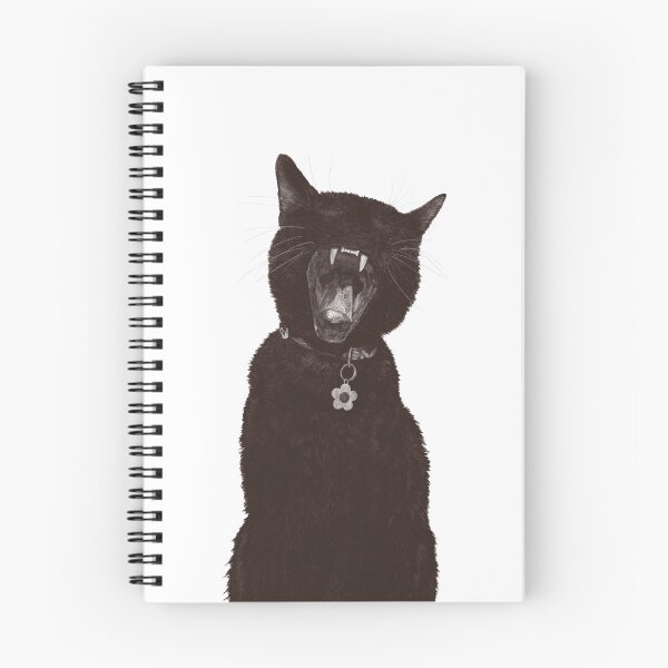 Item preview, Black Cat Yawning Sketch designed and sold by EJs .