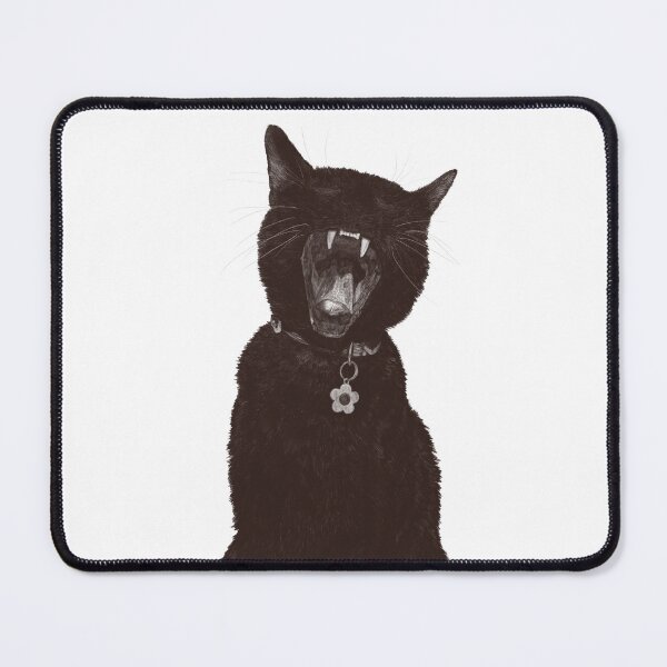 Item preview, Black Cat Yawning Sketch designed and sold by EJs .