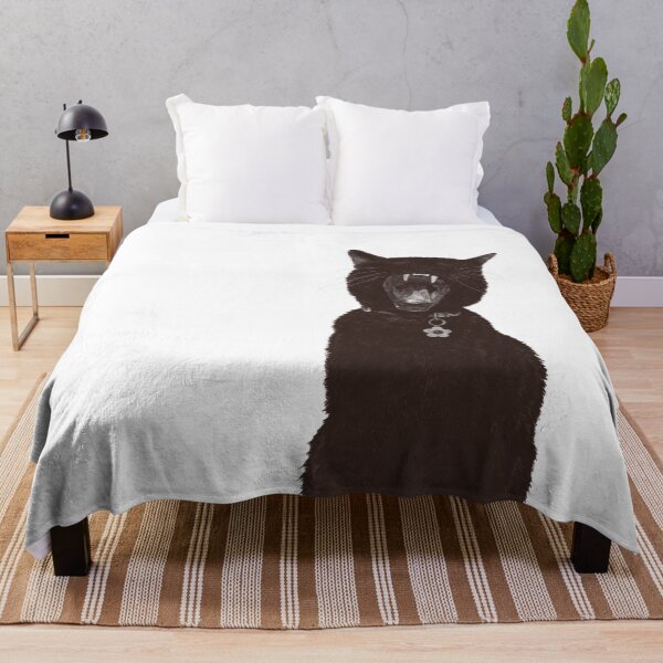 Item preview, Black Cat Yawning Sketch designed and sold by EJs .