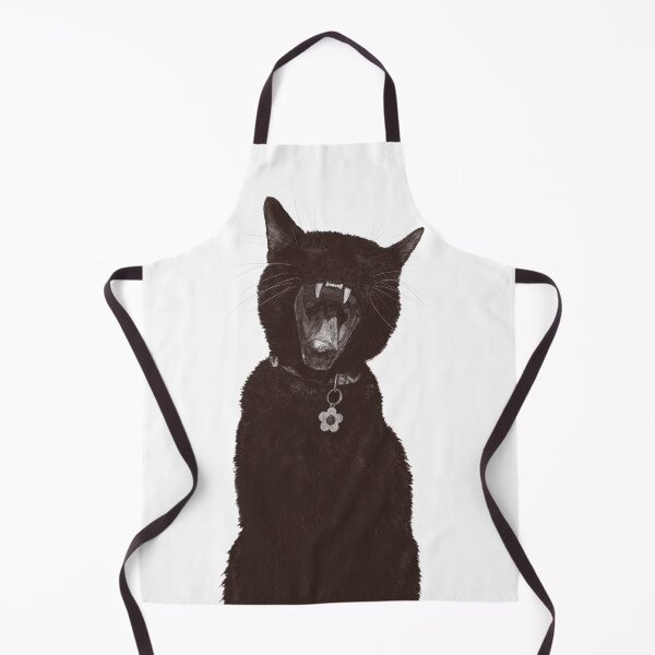 Item preview, Black Cat Yawning Sketch designed and sold by EJs .