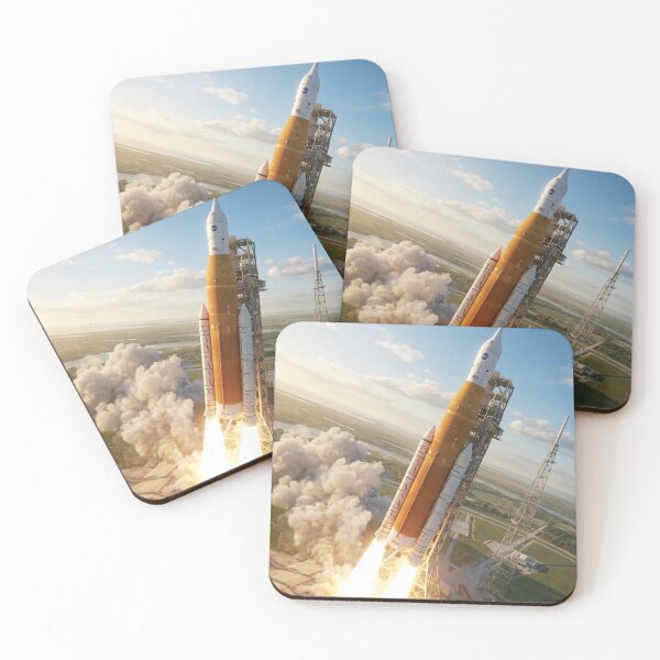 Item preview, SLS Artemis Aerial Launch Pad View designed and sold by Airpower Art.