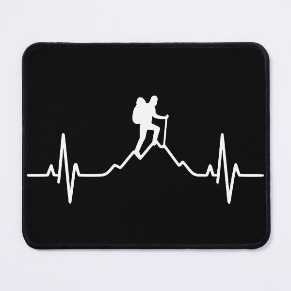 Item preview, Hiking, heartbeat, ECG, mountain hiker, outdoor designed and sold by Loona97.