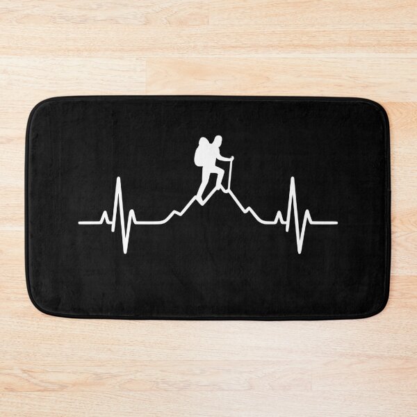 Item preview, Hiking, heartbeat, ECG, mountain hiker, outdoor designed and sold by Loona97.