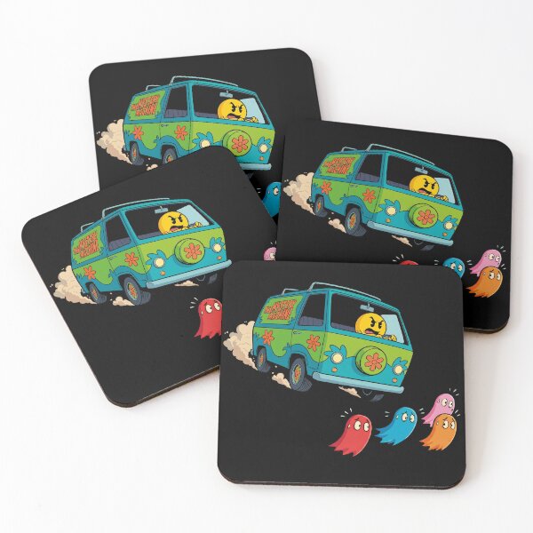 Item preview, Arcade Chase - Pac-Man Ghosts Chasing Mystery Machine Retro Gaming Mashup designed and sold by MikeMoreArt.