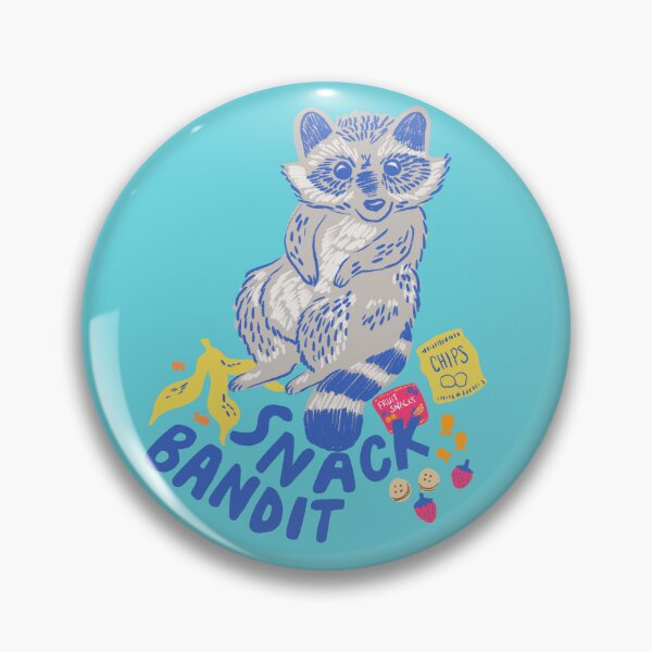 Item preview, Snack Bandit Racoon designed and sold by latheandquill.