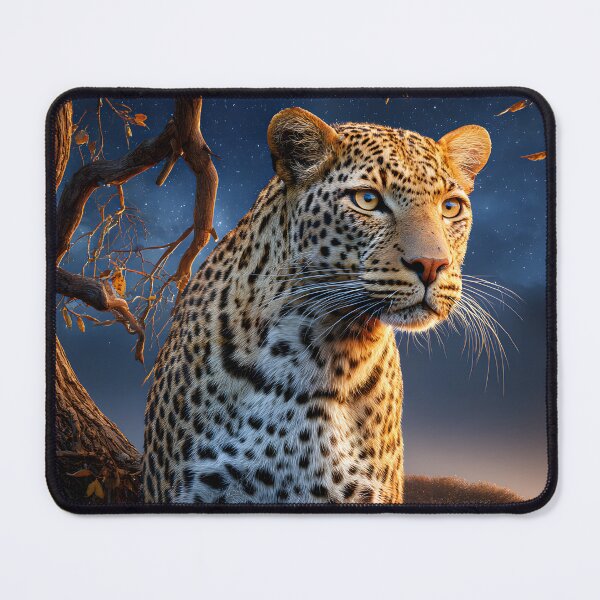Item preview, Majestic Leopard Perched in a Tree at Dusk designed and sold by Artessie.