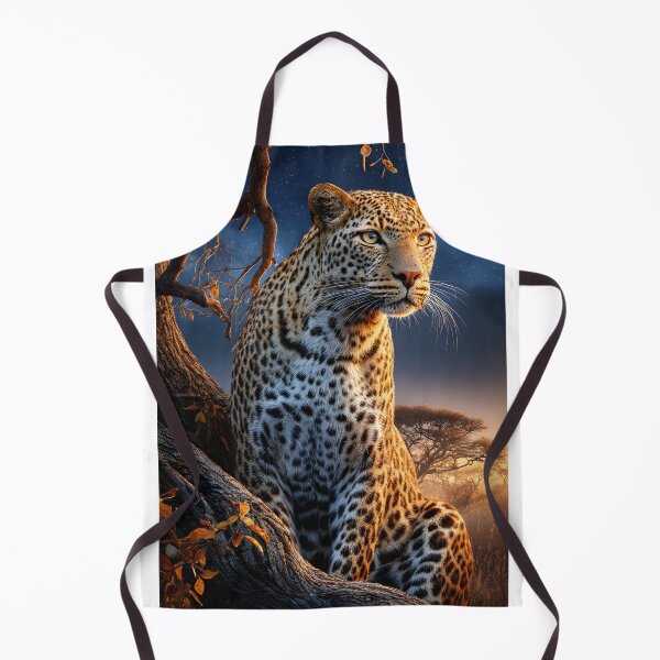 Item preview, Majestic Leopard Perched in a Tree at Dusk designed and sold by Artessie.