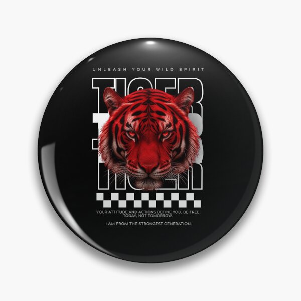 Item preview, red tiger  designed and sold by wildforcedesign.