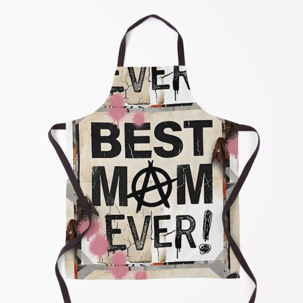 Item preview, Best Mom Ever Anarchy Punk Canvas Print | Edgy Rock Mother's Day Wall Art | Grunge Typography Poster | Cool Rebel Mom Room Decor designed and sold by SergioMiklos.