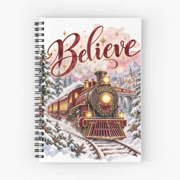 Item preview, Believe Christmas Express Train Magical Winter Landscape designed and sold by SayMaria.