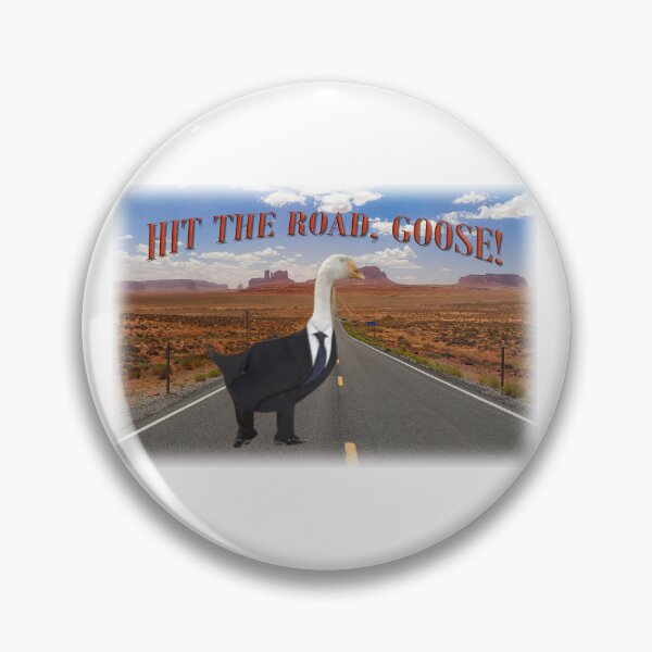 Item preview, Hit The Road Goose - Funny Goose In A Suit Meme designed and sold by aysenism.