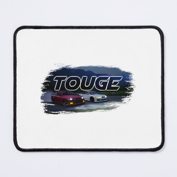 Item preview, Touge Drift Racing Scene with Mountain Road and Sports Car Illustration designed and sold by UnlimitedRAM.