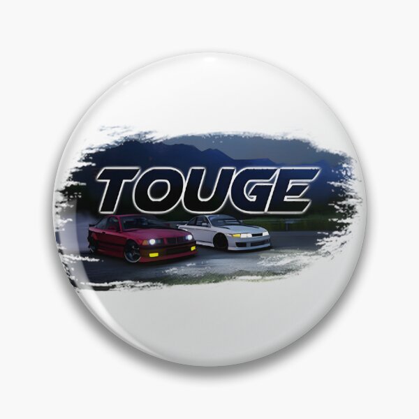 Item preview, Touge Drift Racing Scene with Mountain Road and Sports Car Illustration designed and sold by UnlimitedRAM.