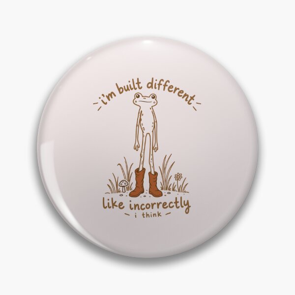 Item preview, Im Built Different Like Incorrectly I Think Funny Frog designed and sold by ChuyenSuperx.