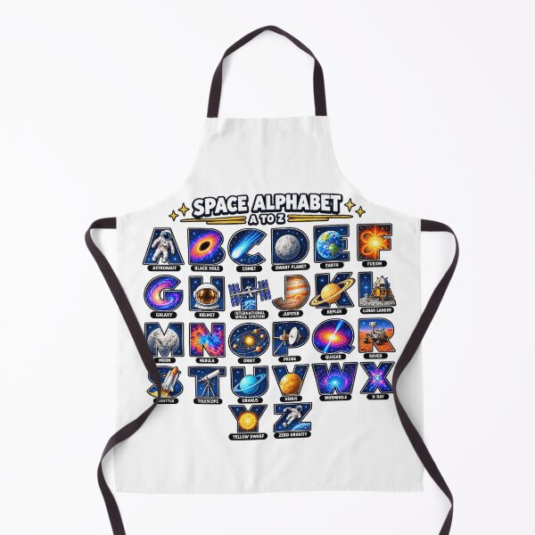 Item preview, Space Alphabet A to Z Astronomy Space Lover Design designed and sold by NoetherSym.