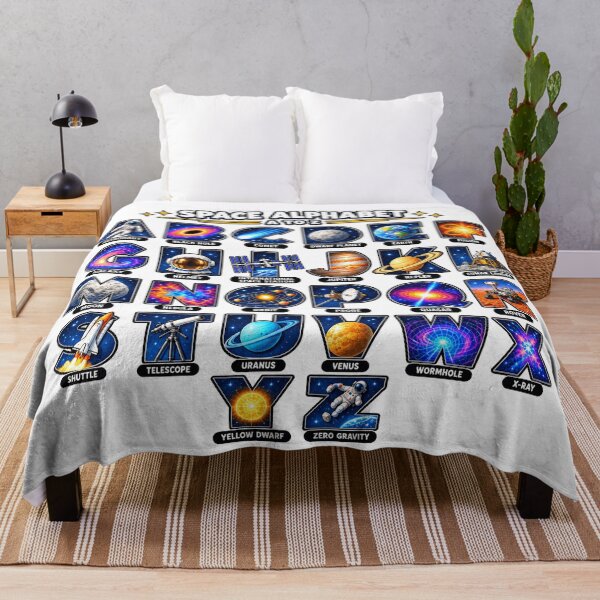 Item preview, Space Alphabet A to Z Astronomy Space Lover Design designed and sold by NoetherSym.