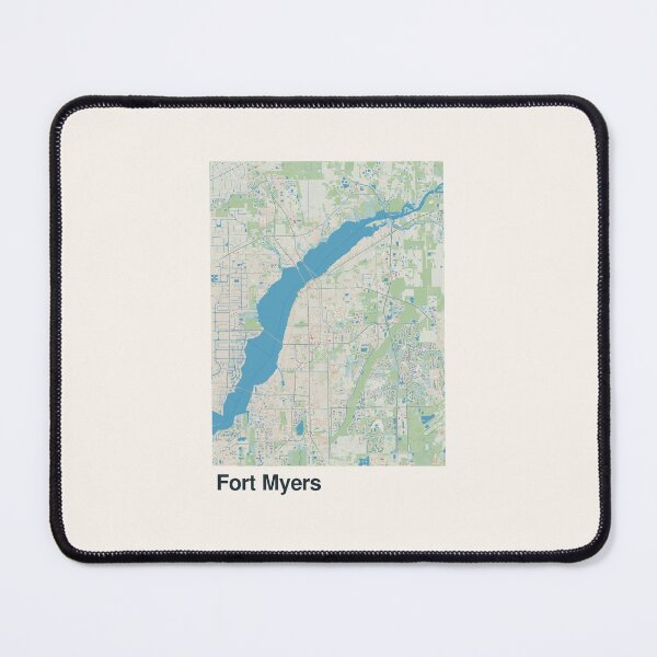 Item preview, Fort Myers Minimalistic Map Art designed and sold by MapsNerd.