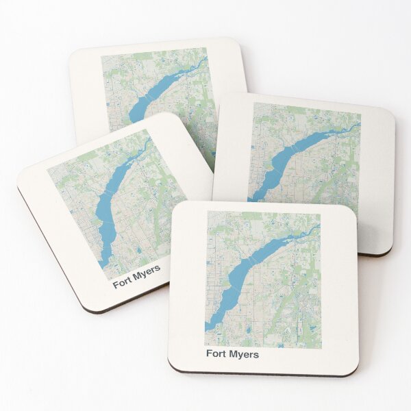 Item preview, Fort Myers Minimalistic Map Art designed and sold by MapsNerd.