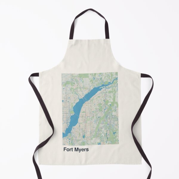 Item preview, Fort Myers Minimalistic Map Art designed and sold by MapsNerd.