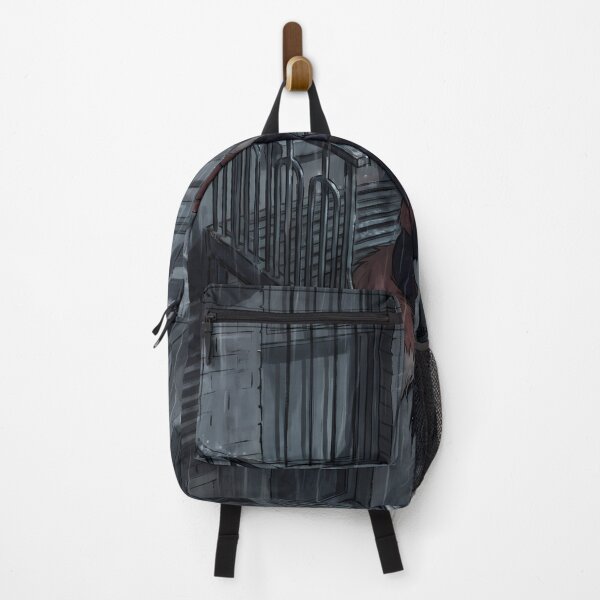 Item preview, Rainy Fire Escape Solitude | Melancholic Noir Fox Art designed and sold by ThegrayInterval.