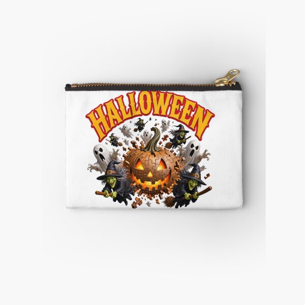 Item preview, Halloween Witch Ghost Exploding Wooden Jigsaw Puzzle designed and sold by VisualVerseLab.