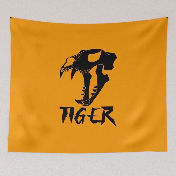 Item preview, Tiger skull (black) designed and sold by Lagueny.