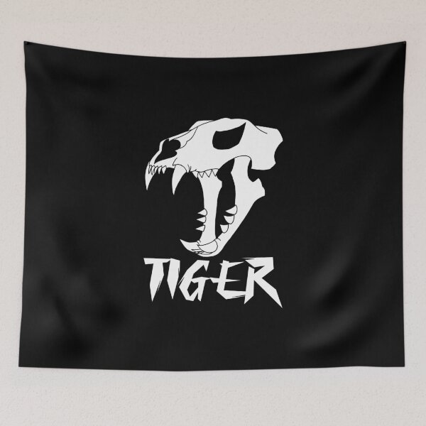 Item preview, Tiger skull (white) designed and sold by Lagueny.