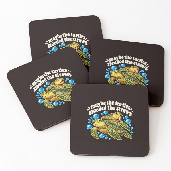 Item preview, Maybe The Turtles Needed The Straws Funny Sea Turtle designed and sold by ChuyenSuperx.