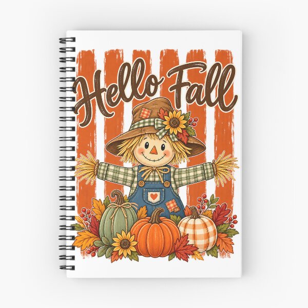Item preview, Hello Fall Pumpkin Scarecrow Thanksgiving Autumn Shirt designed and sold by DesignArtist.ia.