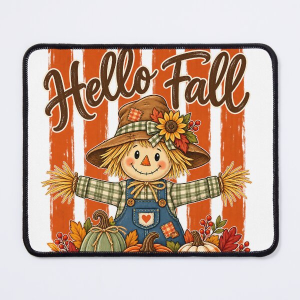 Item preview, Hello Fall Pumpkin Scarecrow Thanksgiving Autumn Shirt designed and sold by DesignArtist.ia.