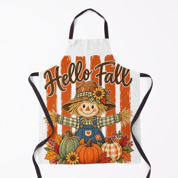 Item preview, Hello Fall Pumpkin Scarecrow Thanksgiving Autumn Shirt designed and sold by DesignArtist.ia.
