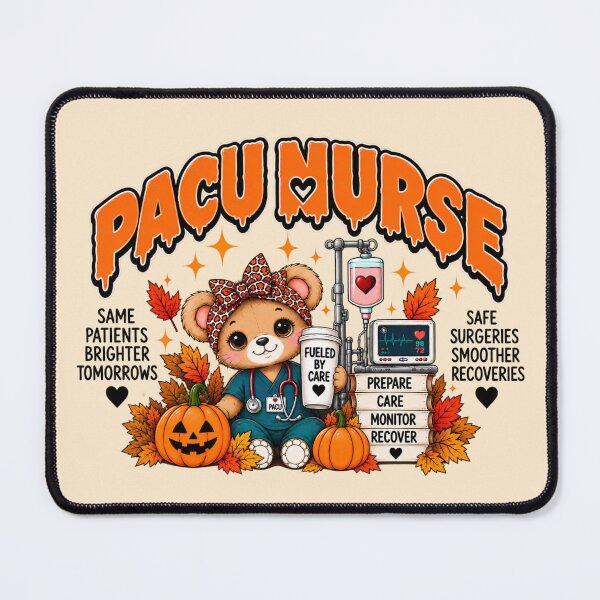 Item preview, Halloween PACU Nurse Leopard Print Bear Throw Blanket designed and sold by ClinicalHubs.