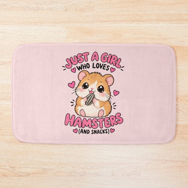 Item preview, Just a Girl Who Loves Hamsters – Cute Kawaii Hamster Lover Design designed and sold by JrNergal.
