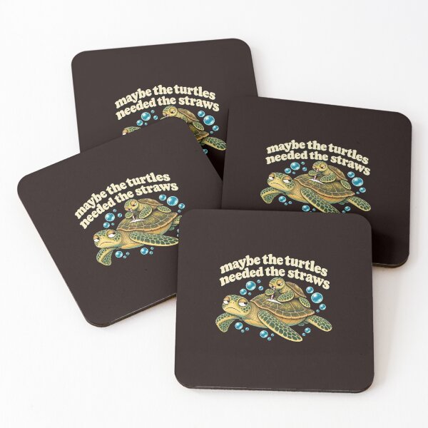 Item preview, Maybe The Turtles Needed The Straws Funny Sea Turtle designed and sold by ChuyenSuperx.