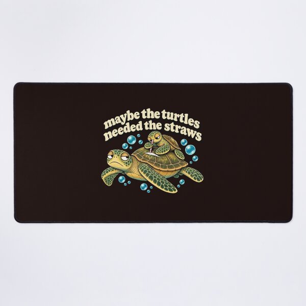 Item preview, Maybe The Turtles Needed The Straws Funny Sea Turtle designed and sold by ChuyenSuperx.