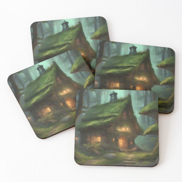Item preview, Mossy Druid House in Mysterious Forest designed and sold by Fanta-sticky.