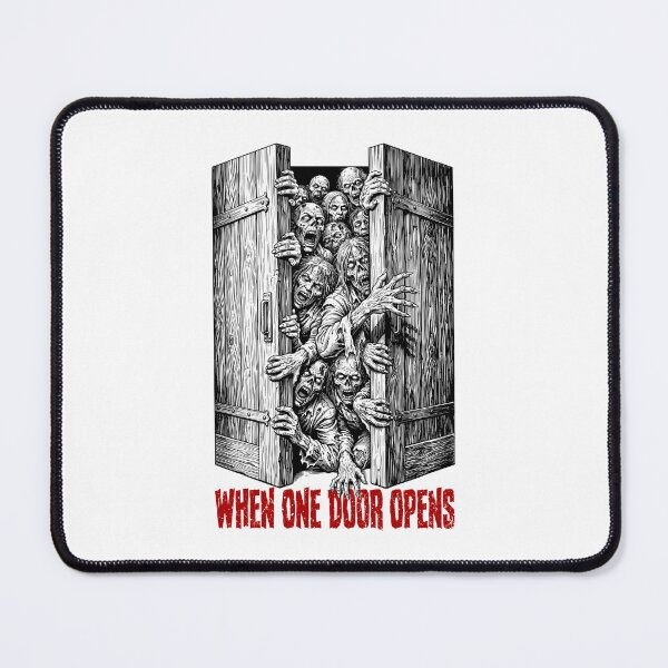 Item preview, Sarcastic Zombie Halloween When One Door Opens Horror Fan designed and sold by GrandeDuc.