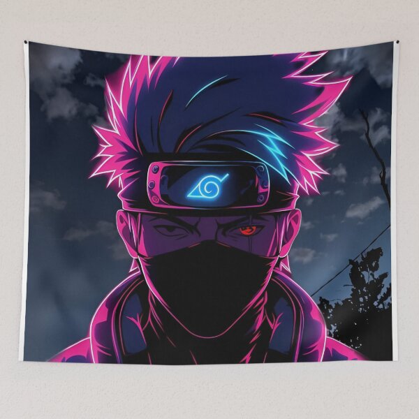 Item preview, Neon Shadow Ninja Under the Moon – Cyberpunk Anime Warrior Art designed and sold by Dyan4.