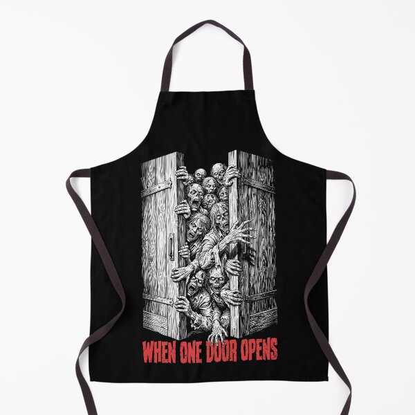 Item preview, Sarcastic Zombie Halloween When One Door Opens Horror Fan designed and sold by GrandeDuc.