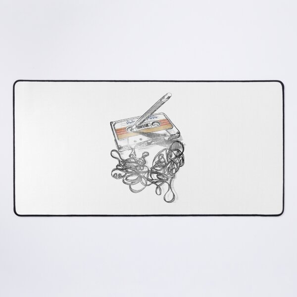 Item preview, Retro Cassette Tape and Pencil Old School Sketch designed and sold by AngusShanahan.