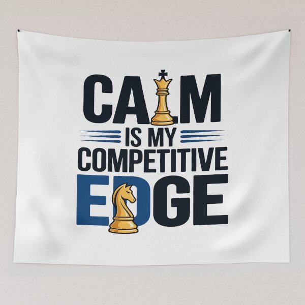 Item preview, Calm Is My Competitive Edge Chess Strategy designed and sold by Aarvya Fashion Club ( A.F.C ).