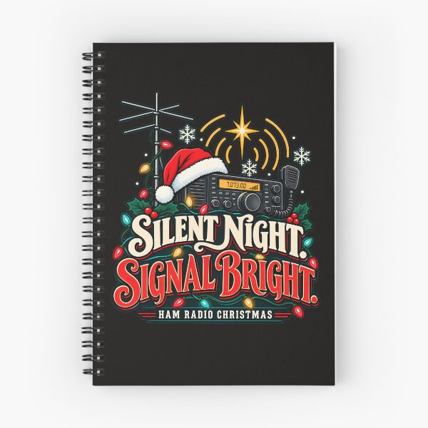 Item preview, Ham Radio Christmas – Silent Night Signal Bright designed and sold by MiSuPa Studio.